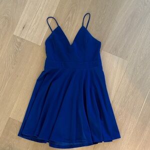 TCEC Royal Blue Spaghetti Strap Dress
